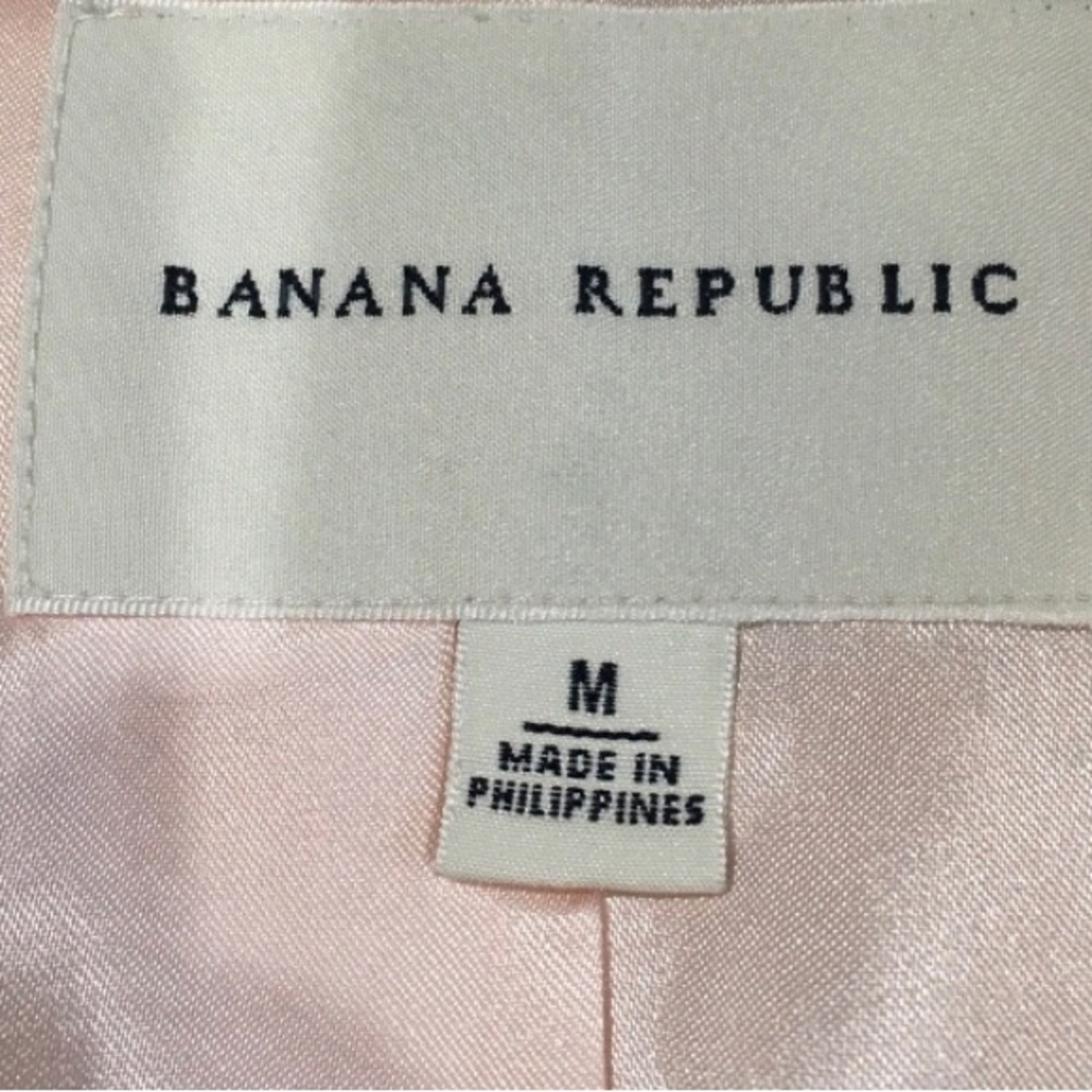 Banana Republic Elegant Pink Quilted Coat M - Picture 3 of 4